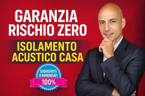 Vittorio Sorge di Sorgedil che parla con un cliente del problema di rumore in casa e della Garanzia Rischio Zero per l’isolamento acustico con sopralluogo analitico e progetto su misura