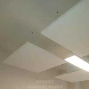 Intervento di Correzione Acustica con Pannelli a Soffitto – Installazione Professionale<br /><br />