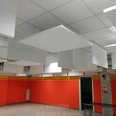 Installazione pannelli verticali per riduzione del rimbombo<br /><br />